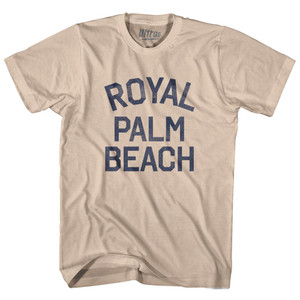 Florida Royal Palm Beach Adult Cotton Vintage T-shirt - Royal