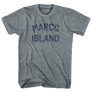 Florida Marco Island Adult Tri-Blend Vintage T-shirt - Athletic Grey Florida Marco Island Adult Tri-Blend Vintage T-shirt - Athletic Grey