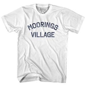 Florida Moorings Village Womens Cotton Junior Cut Vintage T-shirt - White Florida Moorings Village Womens Cotton Junior Cut Vintage T-shirt - White