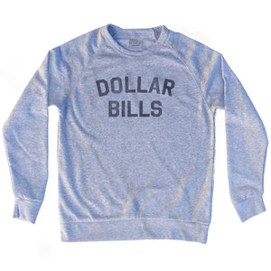 Dollar Bills Adult Tri-Blend Sweatshirt - Heather Grey Dollar Bills Adult Tri-Blend Sweatshirt - Heather Grey