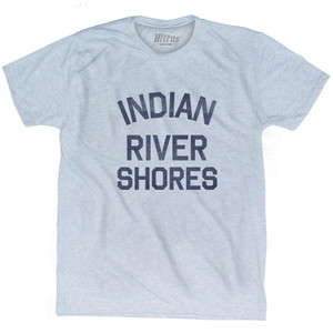 Florida Indian River Shores Adult Tri-Blend Vintage T-shirt-Athletic White Florida Indian River Shores Adult Tri-Blend Vintage T-shirt-Athletic White