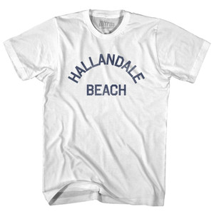 Florida Hallandale Beach Youth Cotton Vintage T-shirt-White
