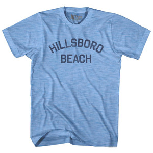 Florida Hillsboro Beach Adult Tri-Blend Vintage T-shirt - Athletic Blue Florida Hillsboro Beach Adult Tri-Blend Vintage T-shirt - Athletic Blue
