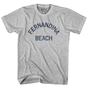 Florida Fernandina Beach Womens Cotton Junior Cut Vintage T-shirt - Grey Heather Florida Fernandina Beach Womens Cotton Junior Cut Vintage T-shirt - Grey Heather