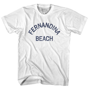 Florida Fernandina Beach Youth Cotton Vintage T-shirt - White Florida Fernandina Beach Youth Cotton Vintage T-shirt - White