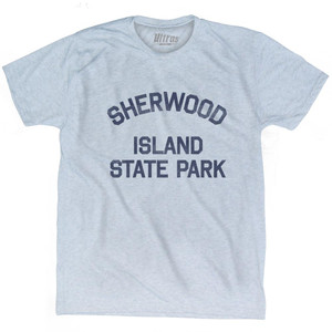Connecticut Sherwood Island State Park Adult Tri-Blend Vintage T-shirt - Athletic White Connecticut Sherwood Island State Park Adult Tri-Blend Vintage T-shirt - Athletic White