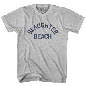 Delaware Slaughter Beach Womens Cotton Junior Cut Vintage T-shirt-Grey Heather Delaware Slaughter Beach Womens Cotton Junior Cut Vintage T-shirt-Grey Heather