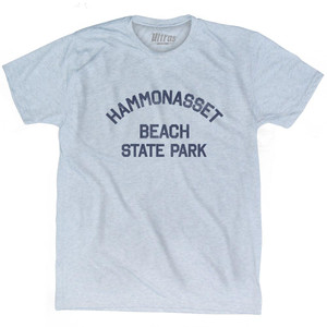 Connecticut Hammonasset Beach State Park Adult Tri-Blend Vintage T-shirt - Athletic White Connecticut Hammonasset Beach State Park Adult Tri-Blend Vintage T-shirt - Athletic White