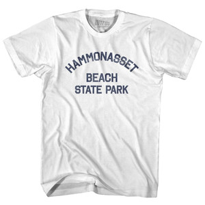 Connecticut Hammonasset Beach State Park Womens Cotton Junior Cut Vintage T-shirt - White Connecticut Hammonasset Beach State Park Womens Cotton Junior Cut Vintage T-shirt - White