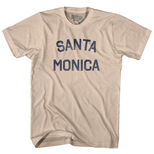 California Santa Monica Adult Cotton Vintage T-shirt - Creme