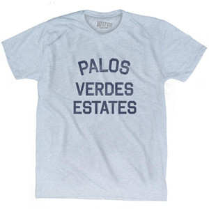 California Palos Verdes Estates Adult Tri-Blend Vintage T-shirt - Athletic White California Palos Verdes Estates Adult Tri-Blend Vintage T-shirt - Athletic White