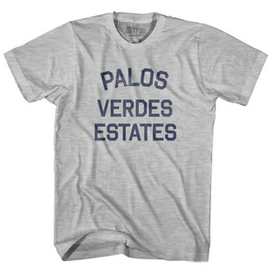 California Palos Verdes Estates Adult Cotton Vintage T-shirt - Grey Heather California Palos Verdes Estates Adult Cotton Vintage T-shirt - Grey Heather