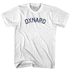 California Oxnard Adult Cotton Vintage T-shirt - White California Oxnard Adult Cotton Vintage T-shirt - White