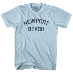 California Newport Beach Adult Cotton Vintage T-shirt - Light Blue California Newport Beach Adult Cotton Vintage T-shirt - Light Blue