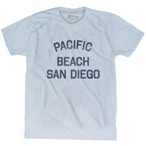 California Pacific Beach, San Diego Adult Tri-Blend Vintage T-shirt - Athletic White California Pacific Beach, San Diego Adult Tri-Blend Vintage T-shirt - Athletic White