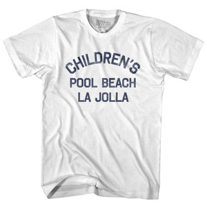 California Children's Pool Beach, La jolla Adult Cotton Vintage T-shirt - White California Children's Pool Beach, La jolla Adult Cotton Vintage T-shirt - White