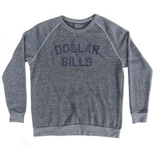 Dollar Bills Adult Tri-Blend Sweatshirt - Athletic Grey
