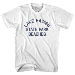 Arizona Lake Havasu State Park Beaches Womens Cotton Junior Cut Vintage T-shirt - White Arizona Lake Havasu State Park Beaches Womens Cotton Junior Cut Vintage T-shirt - White