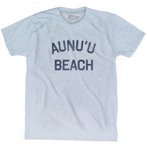 American Samoa Aunu'u Beach Adult Tri-Blend Vintage T-shirt - Athletic White American Samoa Aunu'u Beach Adult Tri-Blend Vintage T-shirt - Athletic White
