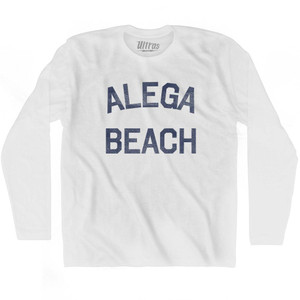 American Samoa Alega Beach Adult Cotton Long Sleeve Vintage T-shirt - White