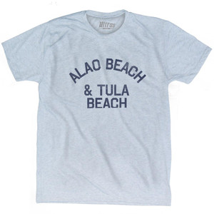 American Samoa Alao Beach & Tula Beach Adult Tri-Blend Vintage T-shirt - Athletic White American Samoa Alao Beach & Tula Beach Adult Tri-Blend Vintage T-shirt - Athletic White