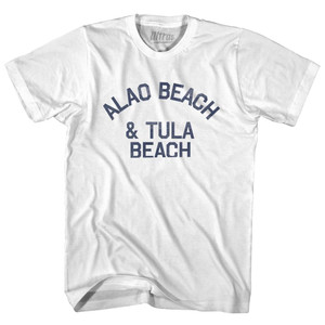 American Samoa Alao Beach & Tula Beach Womens Cotton Junior Cut Vintage T-shirt - White American Samoa Alao Beach & Tula Beach Womens Cotton Junior Cut Vintage T-shirt - White