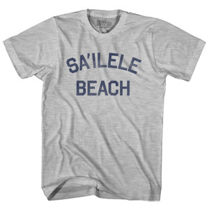 American Samoa Sa'ilele Beach Adult Cotton Vintage T-shirt - Grey Heather American Samoa Sa'ilele Beach Adult Cotton Vintage T-shirt - Grey Heather