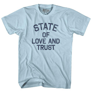 Washington State of Love and Trust Nickname Adult Cotton T-shirt - Light Blue Washington State of Love and Trust Nickname Adult Cotton T-shirt - Light Blue