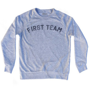 First Team Adult Tri-Blend Sweatshirt - Heather Grey