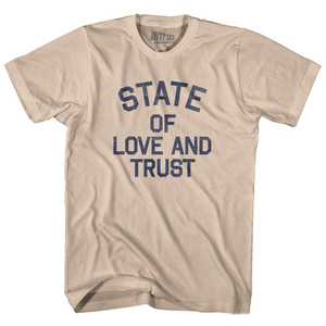 Washington State of Love and Trust Nickname Adult Cotton T-shirt - Creme Washington State of Love and Trust Nickname Adult Cotton T-shirt - Creme