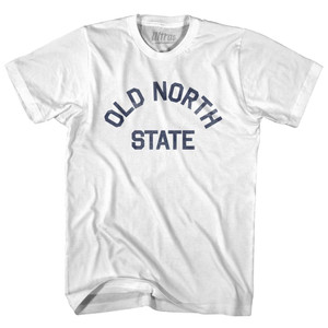 North Carolina Old North State Nickname Adult Cotton T-shirt - White North Carolina Old North State Nickname Adult Cotton T-shirt - White