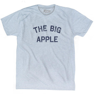 New York The Big Apple Nickname Adult Tri-Blend T-shirt - Athletic White New York The Big Apple Nickname Adult Tri-Blend T-shirt - Athletic White