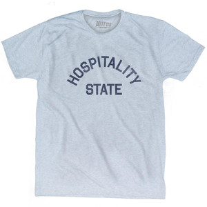 Mississippi Hospitality State Nickname Adult Tri-Blend T-shirt - Athletic White Mississippi Hospitality State Nickname Adult Tri-Blend T-shirt - Athletic White