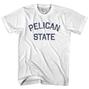 Louisiana Pelican State Nickname Youth Cotton T-shirt-White Louisiana Pelican State Nickname Youth Cotton T-shirt-White