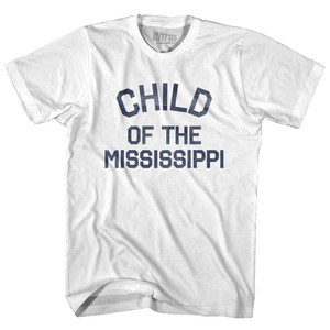 Louisiana Child of the Mississippi Nickname Womens Cotton Junior Cut T-Shirt-White Louisiana Child of the Mississippi Nickname Womens Cotton Junior Cut T-Shirt-White
