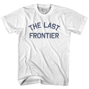 The Last Frontier State Nickname Womens Cotton Junior Cut T-Shirt - White The Last Frontier State Nickname Womens Cotton Junior Cut T-Shirt - White