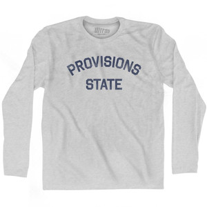 Connecticut Provisions State Nickname Adult Cotton Long Sleeve T-shirt - Grey Heather