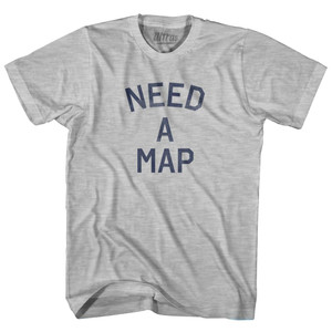 Need a Map Youth Cotton T-shirt - Grey Heather Need a Map Youth Cotton T-shirt - Grey Heather