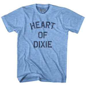 Alabama Heart of Dixie Nickname Adult Tri-Blend T-shirt - Athletic Blue Alabama Heart of Dixie Nickname Adult Tri-Blend T-shirt - Athletic Blue