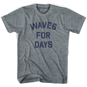 Waves for Days Womens Tri-Blend Soccer Junior Cut T-shirt-Athletic Grey Waves for Days Womens Tri-Blend Soccer Junior Cut T-shirt-Athletic Grey