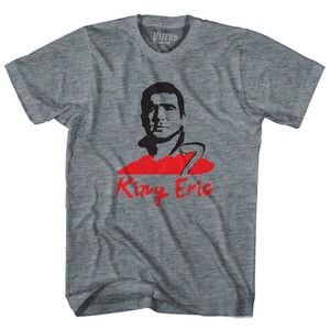 King Eric Womens Tri-Blend Soccer Junior Cut T-shirt-Athletic Grey King Eric Womens Tri-Blend Soccer Junior Cut T-shirt-Athletic Grey