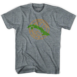 Cuba Soccer Crest Womens Tri-Blend Soccer Junior Cut T-shirt-Athletic Grey Cuba Soccer Crest Womens Tri-Blend Soccer Junior Cut T-shirt-Athletic Grey