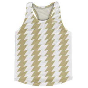 Ultras Vegas Gold & White Lighting Running Track Cross Country Racerback Tops Made In USA-Vegas Gold & White Ultras Vegas Gold & White Lighting Running Track Cross Country Racerback Tops Made In USA-Vegas Gold & White