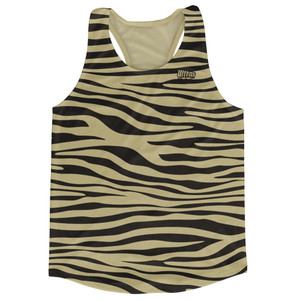 Vegas Gold & Black Zebra Running Tank Top Racerback Track & Cross Country Singlet Jersey Made In USA-Vegas Gold & Black Vegas Gold & Black Zebra Running Tank Top Racerback Track & Cross Country Singlet Jersey Made In USA-Vegas Gold & Black