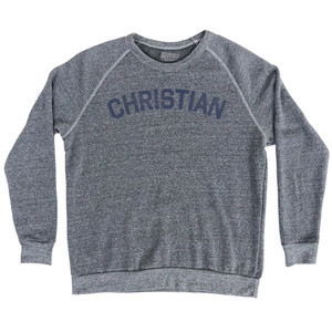CHRISTIAN Adult Tri-Blend Sweatshirt - Athletic Grey