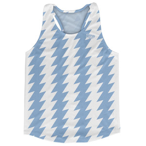 Ultras Carolina Blue & White Lighting Running Track Cross Country Racerback Tops Made In USA-Carolina Blue & White Ultras Carolina Blue & White Lighting Running Track Cross Country Racerback Tops Made In USA-Carolina Blue & White