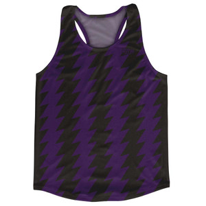 Ultras Purple & Black Lighting Running Track Cross Country Racerback Tops Made In USA - Purple & Black Ultras Purple & Black Lighting Running Track Cross Country Racerback Tops Made In USA - Purple & Black