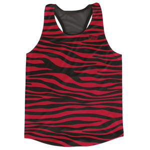 Black & Dark Red Zebra Running Tank Top Racerback Track & Cross Country Singlet Jersey Made In USA - Black & Dark Red Black & Dark Red Zebra Running Tank Top Racerback Track & Cross Country Singlet Jersey Made In USA - Black & Dark Red