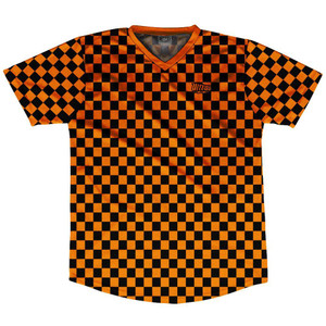 Ultras Micro Checkerboard Soccer Jersey - Tennessee Orange and Black Ultras Micro Checkerboard Soccer Jersey - Tennessee Orange and Black
