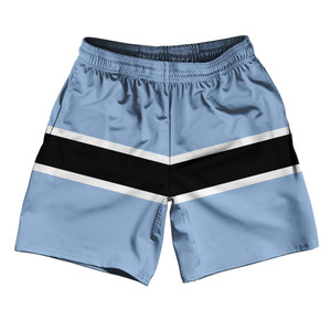 Botswana Country Flag Athletic Running Fitness Exercise Shorts 7" Inseam Made In USA-Blue Botswana Country Flag Athletic Running Fitness Exercise Shorts 7" Inseam Made In USA-Blue